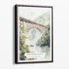 00 - Framed New river gorge Bridge Watercolor Canvas Print - Portrait - Main.jpg