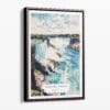00 - Framed Niagara Falls Watercolor Canvas Print - Portrait - Main.jpg