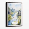 00 - Framed Ninh Binh Watercolor Canvas Print - Portrait - Main.jpg