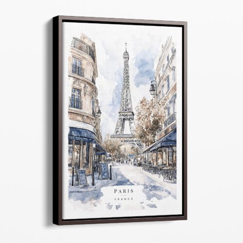 00 - Framed Paris Watercolor Canvas Print - Portrait - Main.jpg