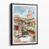 00 - Framed Penang Malaysia Watercolor Canvas Print - Portrait - Main.jpg