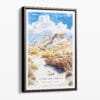 00 - Framed Petrified Forest National Park Watercolor Canvas Print - Portrait - Main.jpg