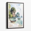 00 - Framed Phuket Thailand Watercolor Canvas Print - Portrait - Main.jpg