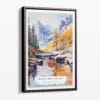 00 - Framed Rocky Mountains Canada Watercolor Canvas Print - Portrait - Main.jpg