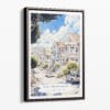 00 - Framed San Francisco - Painted Ladies - Watercolor Canvas Print - Portrait - Main.jpg