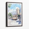 00 - Framed San Francisco - Watercolor Canvas Print - Portrait - Main.jpg