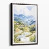 00 - Framed Sapa Vietnam Watercolor Canvas Print - Portrait - Main.jpg