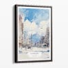 00 - Framed Sapporo Japan - Watercolor Canvas Print - Portrait - Main.jpg