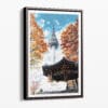 00 - Framed Seoul N Seoul Tower Korea Watercolor Canvas Print - Portrait - Main.jpg