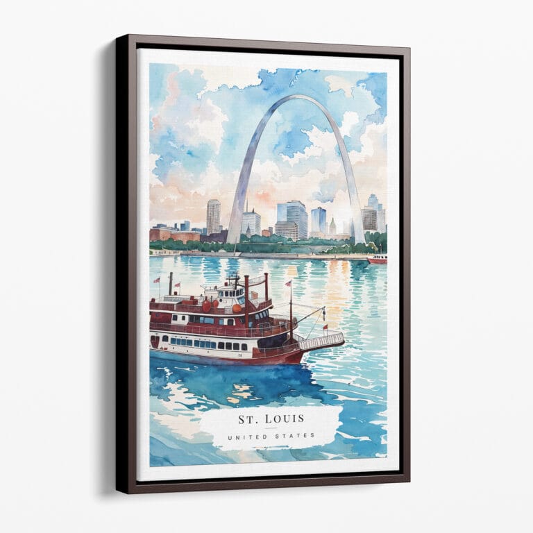 00 - Framed St Louis Watercolor Canvas Print - Portrait - Main.jpg