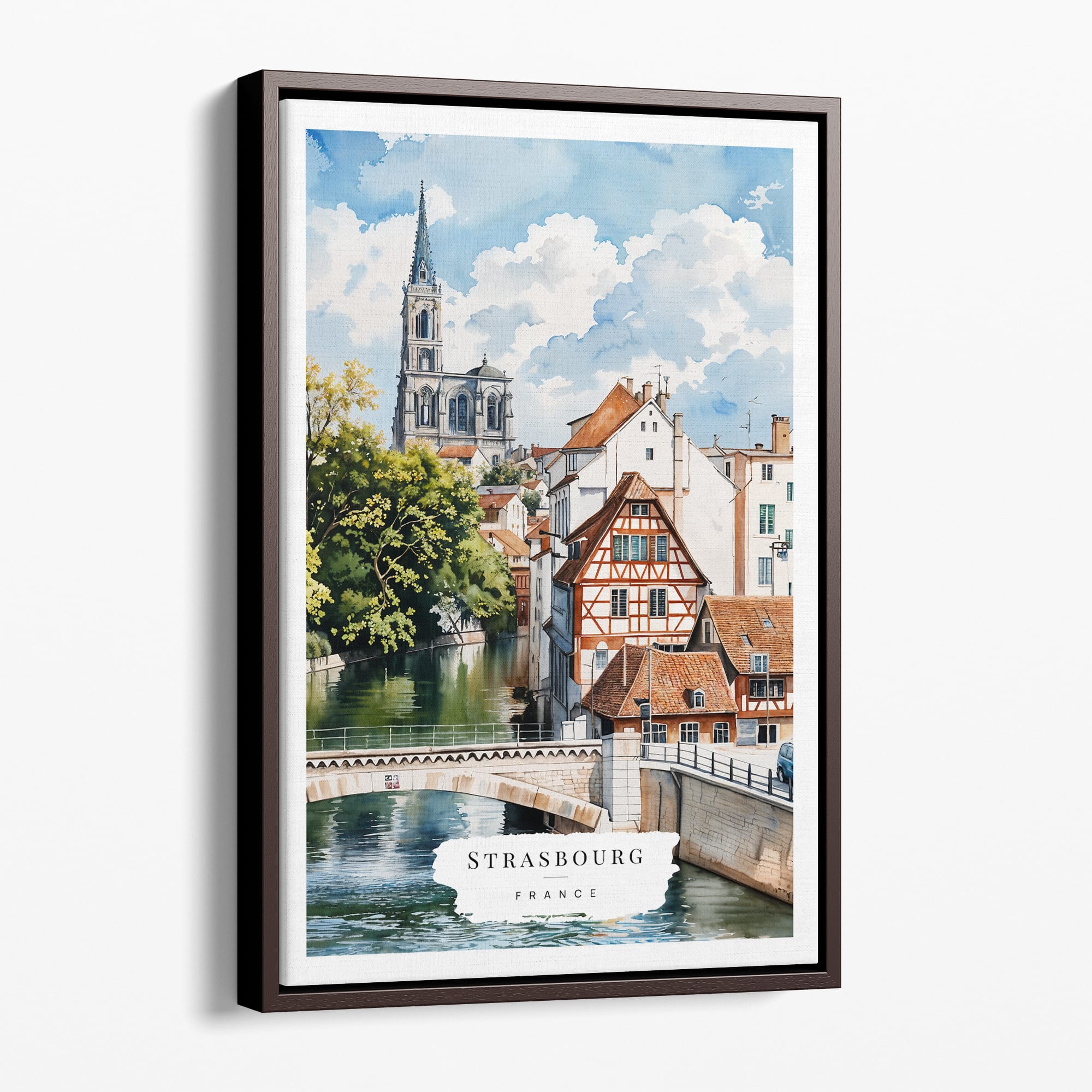 Strasbourg France Watercolor Canvas Print - Charming Cityscape Wall Art 28 Strasbourg France Watercolor Canvas Print – Charming Cityscape Wall Art