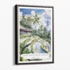 00 - Framed Tegallalang Rice Terrace Ubud Bali Watercolor Canvas Print - Portrait - Main.jpg