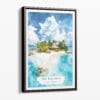 00 - Framed The Bahamas Watercolor Canvas Print - Portrait - Main.jpg