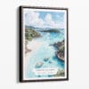 00 - Framed Virgin Islands National Park Watercolor Canvas Print - Portrait - Main.jpg