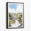 00 - Framed Yorkshire Dales Watercolor Canvas Print - Portrait - Main.jpg