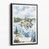 00 - Framed voyageurs national park Watercolor Canvas Print - Portrait - Main.jpg