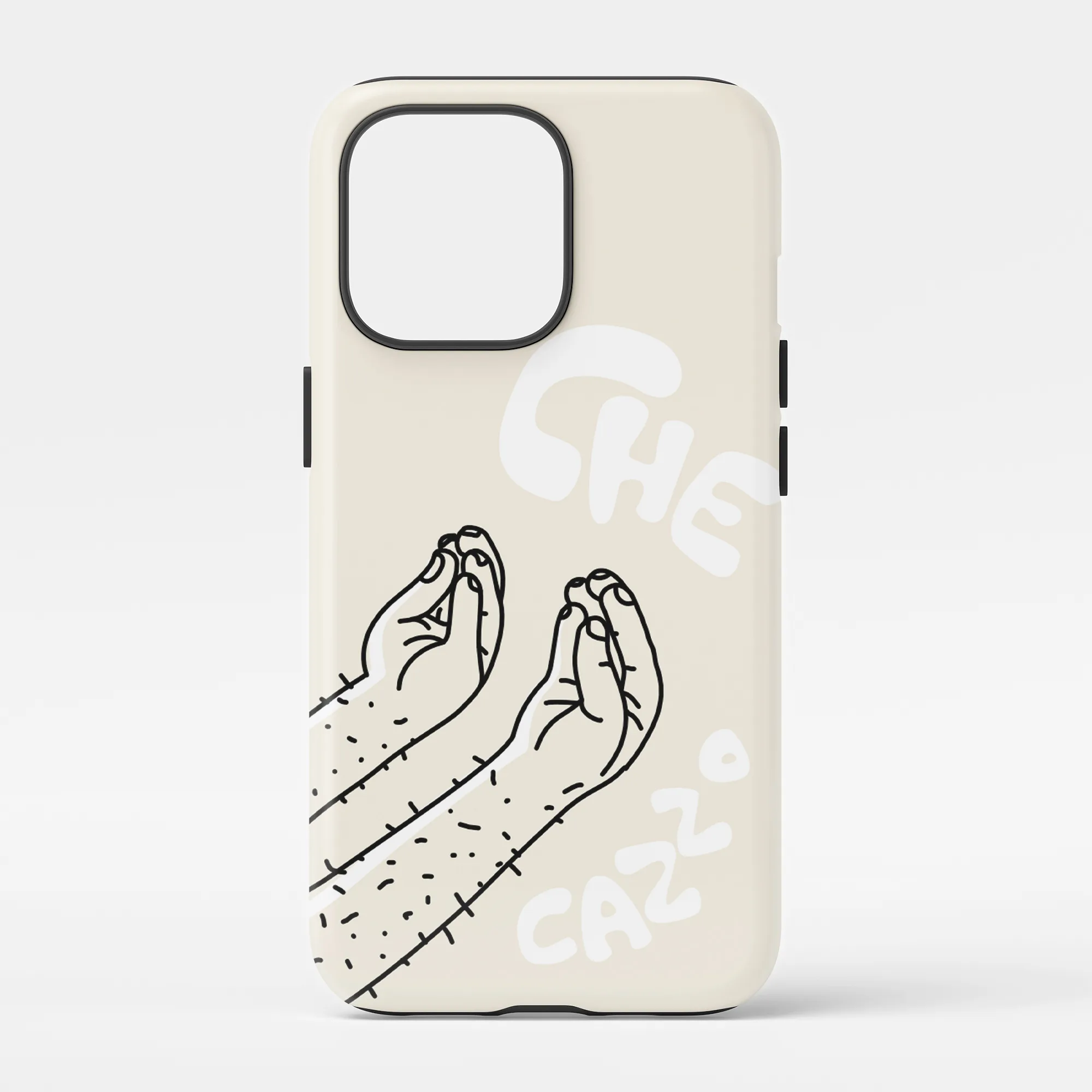 Funny Italian Hand Gesture Phone Case – Che Cazzo - Italian Meme Phone Cover for iPhone and Samsung
