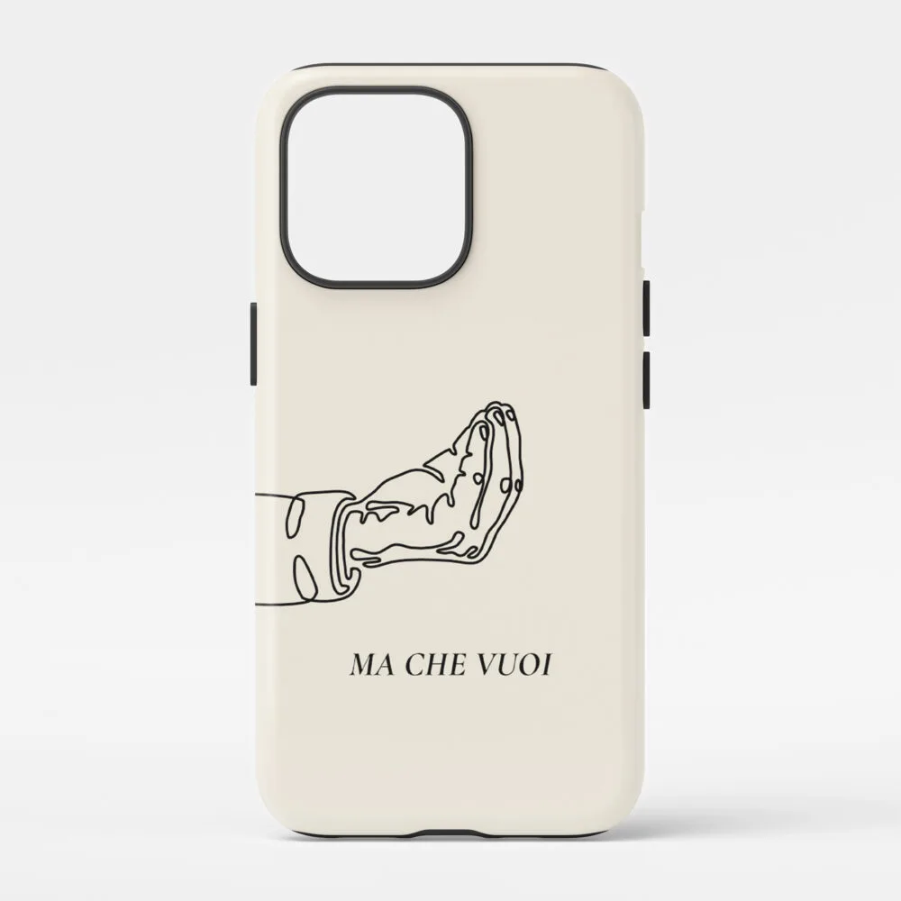 00 - Funny Italian Hand Gesture One Line Art - Ma Che Vuoi Phone Case - Main.jpg