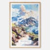 00 - Haleakalā National Park Watercolor Art Print - Main - Wood Frame.jpg