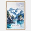 00 - Kenai Fjords National Park Watercolor Art Print - Main - Wood Frame.jpg