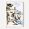 01 - Amalfi Coast Watercolor Art - Digital Downloads - Main.jpg