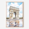 01 - Arc De Triomphe watercolor Art - Digital Downloads - Main.jpg
