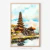 01 - Bali Temple Watercolor Art - Digital Downloads - Main.jpg