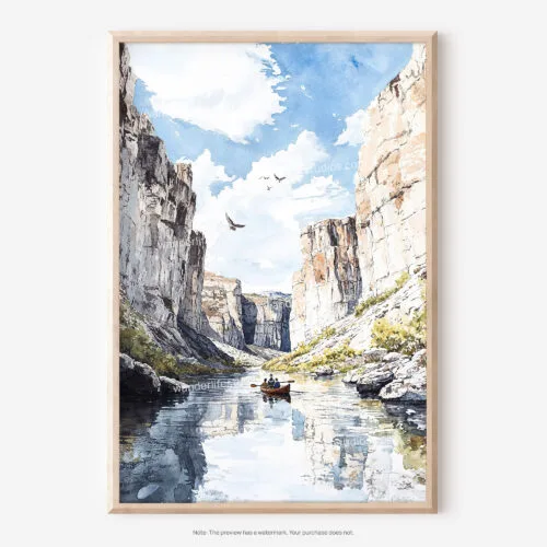 01 - Big Bend National Park Watercolor Art - Digital Downloads - Main.jpg