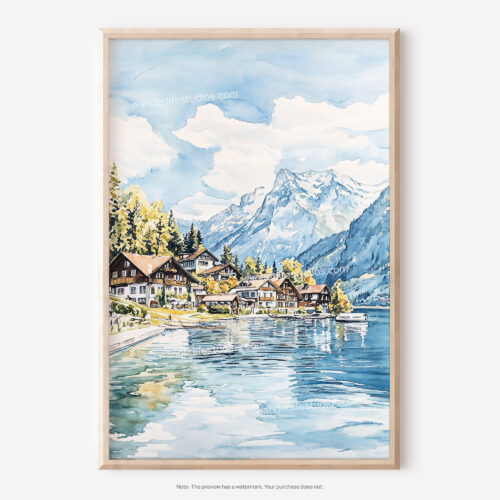 01 - Brienz Watercolor Art - Digital Downloads - Main.jpg