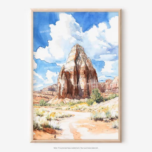 01 - Canyonlands Watercolor 2 Art - Digital Downloads - Main.jpg