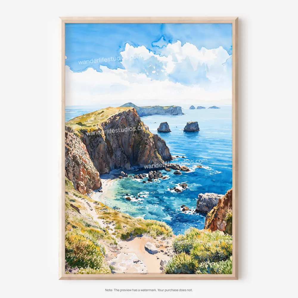 01 - Channel Islands National Park Watercolor Art - Digital Downloads - Main.jpg