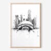 01 - Chicago - The Bean Pencil Drawing Art - Digital Downloads - Main.jpg