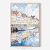 01 - Copenhagen Denmark Watercolor Art - Digital Downloads - Main.jpg