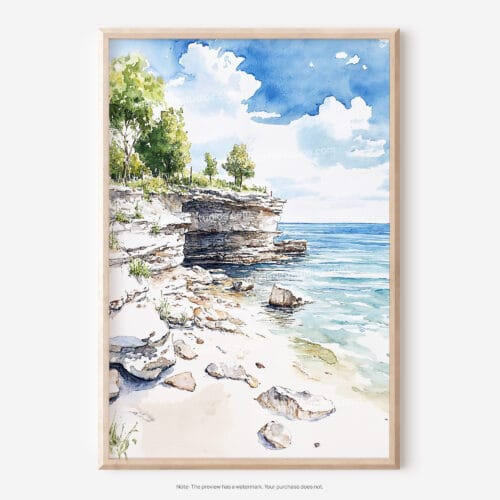01 - Door County Watercolor Art - Digital Downloads - Main.jpg