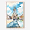 01 - Dublin Trinity College Watercolor Art - Digital Downloads - Main.jpg