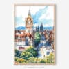 01 - Edinburgh Skyline Watercolor Art - Digital Downloads - Main.jpg