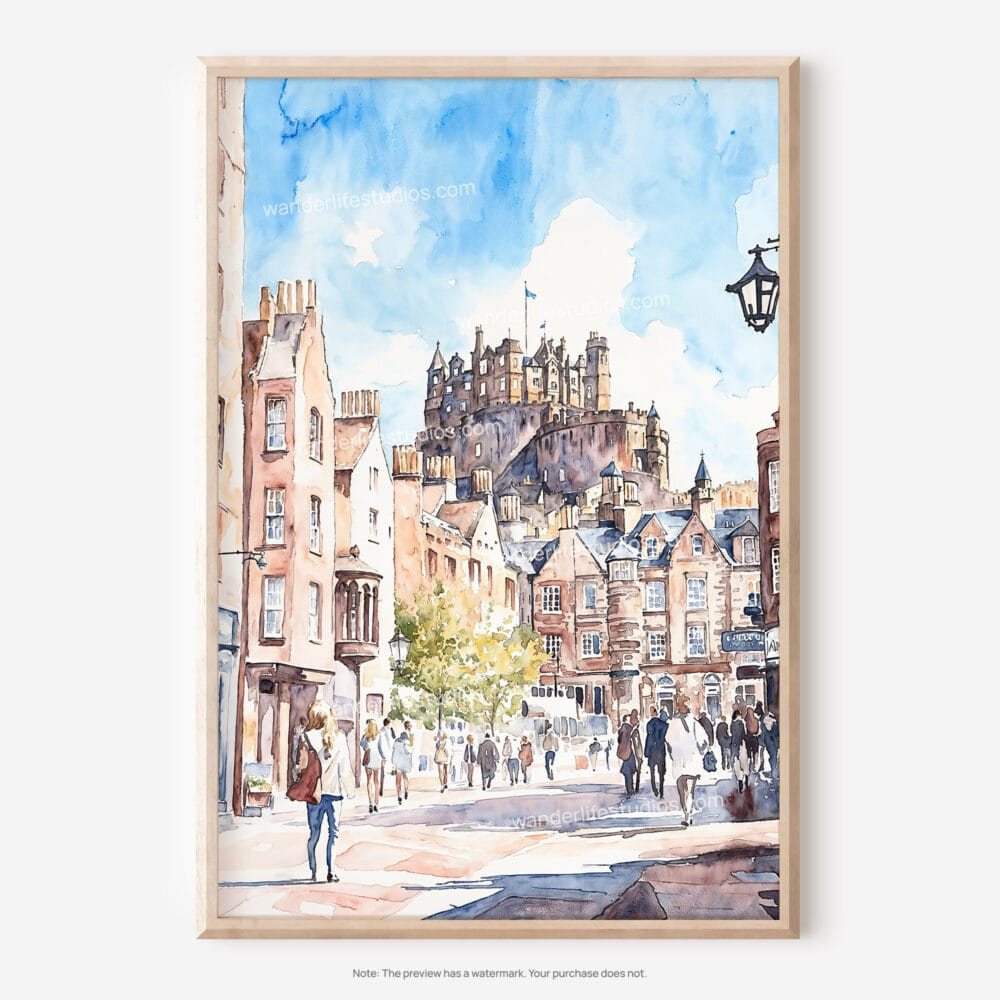 01 - Edinburgh watercolor Art - Digital Downloads - Main.jpg