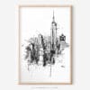 01 - Empire State Building Pencil Drawing Art - Digital Downloads - Main.jpg