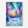 01 - Fairbanks Northern Lights Watercolor Art - Digital Downloads - Main.jpg