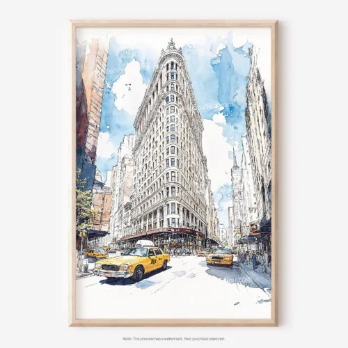 01 - Flatiron Watercolor Art - Digital Downloads - Main.jpg