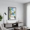 01 - Framed American Samoa National Park Watercolor Canvas Print - Contemporary Living Room.jpg