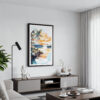 01 - Framed Biscayne National Park Watercolor Canvas Print - Contemporary Living Room.jpg