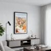 01 - Framed Bryce Canyon National Park Watercolor Canvas Print - Contemporary Living Room.jpg