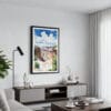 01 - Framed Canyonlands Watercolor Canvas Print - Contemporary Living Room.jpg