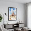 01 - Framed Capitol Reef National Park Watercolor Canvas Print - Contemporary Living Room.jpg