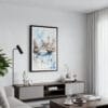 01 - Framed Central Park New York City Watercolor Canvas Print - Contemporary Living Room.jpg