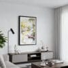 01 - Framed Florida Everglades Watercolor Canvas Print - Contemporary Living Room.jpg