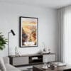 01 - Framed Grand Canyon National Park Watercolor Canvas Print - Contemporary Living Room.jpg