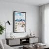 01 - Framed Great Sand Dunes National Park Watercolor Canvas Print - Contemporary Living Room.jpg