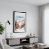 01 - Framed Great Smoky Mountains National Park Watercolor Canvas Print - Contemporary Living Room.jpg